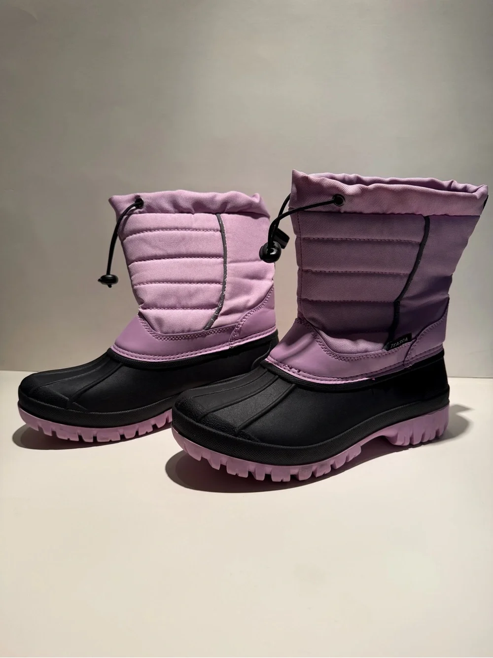 Itasca Purple and Black Kids Snow Boots